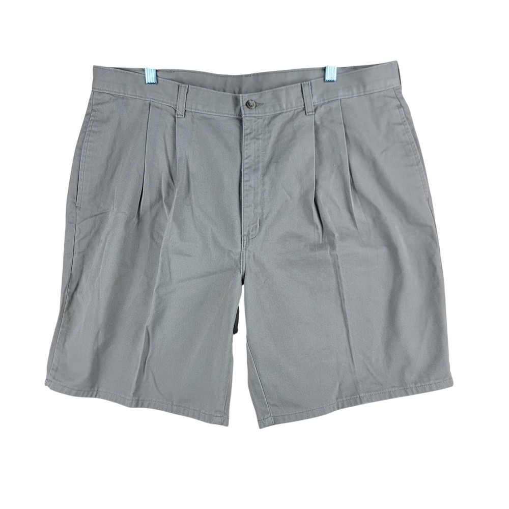 Duck Head Chino Shorts Mens 41 Khaki Pleated Cotton Casual Vintage 90's